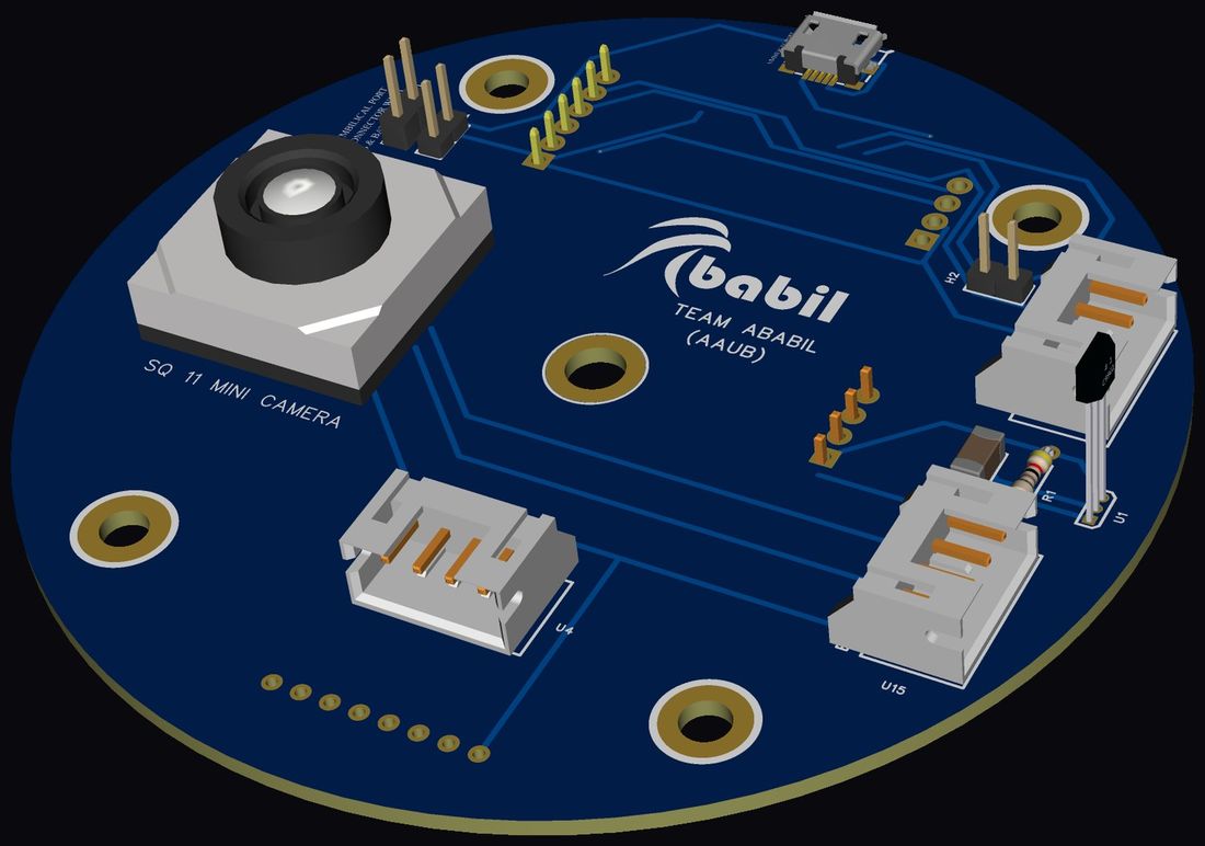 Deployable camera board — SQ11 module and umbilical port