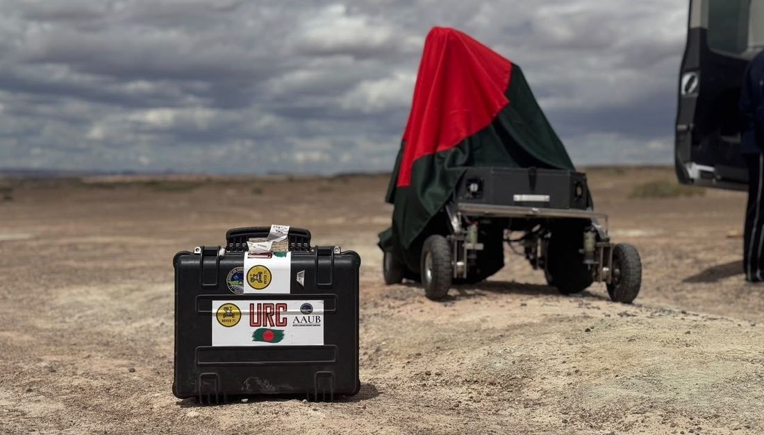 Rover-71 deployed in the field — University Rover Challenge